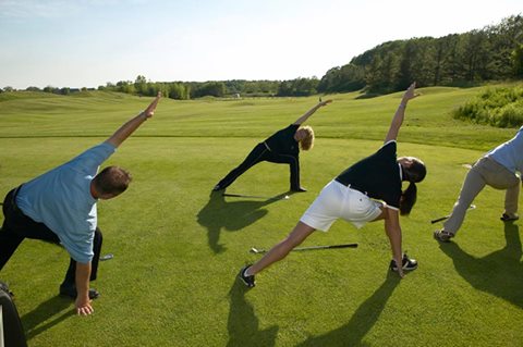 yoga-op-golfbaan